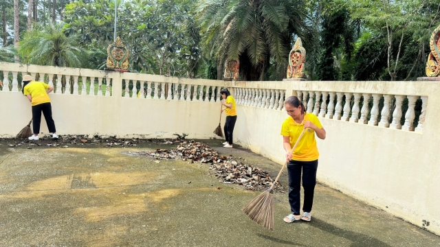 กิจกรรมพัฒนาวัดตามแนวทาง 5ส และกิจกรรม Big Cleaning Day อาสาสมัครท้องถิ่นรักษ์โลก